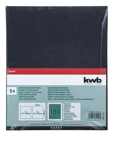 kwb Schleifbogen Wasserfest K 180, 5 Stk. Schleifbogen Wasserfest K 180, 5 Stk. kwb 610553400000 Bild Nr. 1