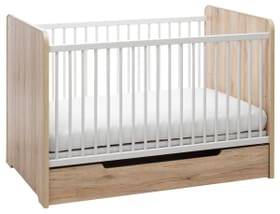 LILOU Lit bébé LILOU Lit bébé 404950800000 Dimensions L: 79.0 cm x P: 142.5 cm x H: 89.0 cm Couleur Chêne Photo no. 1