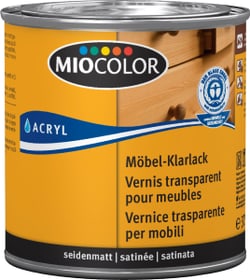 Möbel-Klarlack seidenmatt Farblos 375 ml Klarlack Miocolor 661181000000 Farbe Farblos Inhalt 375.0 ml Bild Nr. 1