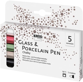 Glass & Porcelain Pen Chalky, 5er-Set Glasstift + Porzellanstift C.Kreul 666788300000 Bild Nr. 1