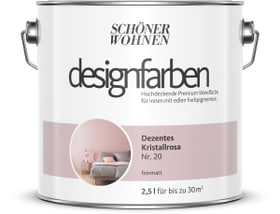 Schöner Wohnen Designfarbe Kristallrosa 2,5 l Peinture murale Designfarbe Kristallrosa 2,5 l Peinture murale Schöner Wohnen 660976700000 Contenu 2.5 l Photo no. 1