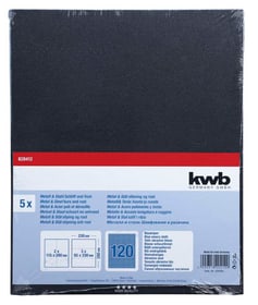 Schleifbogen Blauköper K 120, 5 Stk. Schleifpapier kwb 610552700000 Bild Nr. 1