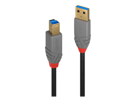 LINDY USB 3.0 Typ A an B Kabel, Anthra Line 3m Kabel USB 3.0 Typ A an B Kabel, Anthra Line 3m Kabel LINDY 785300141553 Bild Nr. 1
