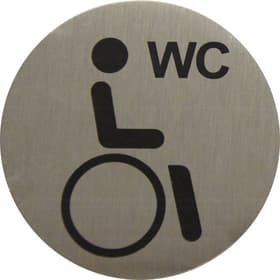 Plaque alu WC handicapés Enseigne de porte Alpertec 614103100000 Photo no. 1