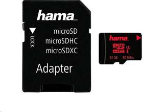 32GB UHS Speed Class 3 UHS-I 80MB / s + Adapter / Mobile Micro SD Hama 785300172191 N. figura 1