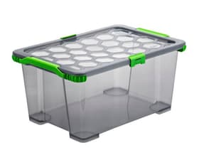 Rotho Evo Total Protection 44 l avec couvercle Boîte de rangement Evo Total Protection 44 l avec couvercle Boîte de rangement Rotho 603728800000 Taille L: 590.0 mm x L: 395.0 mm x H: 280.0 mm Couleur Gris anthracite Photo no. 1