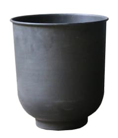 Pot à fleurs fer recyclé Pot à fleurs 657952000001 Couleur Noir Taille ø: 31.0 cm x H: 35.0 cm Photo no. 1
