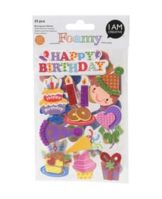 FOAMY, 3D-sticker party, 25 pcs FOAMY, 3D-sticker party, 25 pcs 666782400000 Photo no. 1