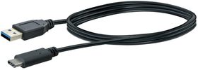 Schwaiger Kabel USB 3.1 1m schwarz USB 3.0 TypA / USB 3.1 TypC 1 m USB-Kabel Kabel USB 3.1 1m schwarz USB 3.0 TypA / USB 3.1 TypC 1 m USB-Kabel Schwaiger 613183700000 Bild Nr. 1