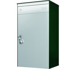 Boîtes-aux-lettres avec casier verroillable pour colis s:box 17 vert mousse/alu