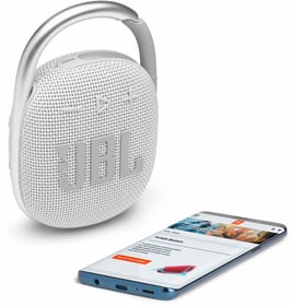 Clip 4 - Silber-Weiss Bluetooth-Lautsprecher JBL 785300165291 Farbe Silber Bild Nr. 1