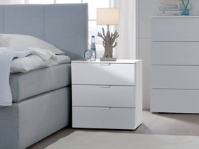 ORSON Kommode ORSON Kommode 404479700000 Grösse B: 50.0 cm x T: 42.0 cm x H: 61.0 cm Farbe Weissglas satiniert Bild Nr. 1