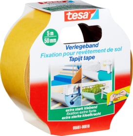 Tesa Ruban de pose pour moquettes adhésivité extra-forte Rubans adhésifs Ruban de pose pour moquettes adhésivité extra-forte Rubans adhésifs Tesa 663059600000 Couleur Blanc Taille L: 5.0 m x L: 50.0 mm Photo no. 1