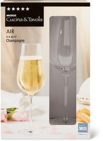 Cucina & Tavola AIR Champagne AIR Champagne Cucina & Tavola 701132500001 Dimensioni A: 23.3 cm Colore Transparente N. figura 1