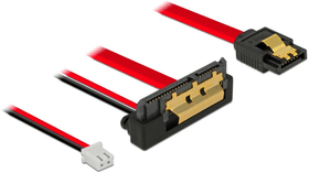SATA3-Kombikabel gewinkelt, 2 Pin Strom, 10 cm Datenkabel intern DeLock 785302406147 Bild Nr. 1
