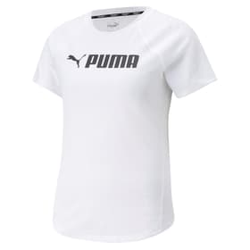 W Fit Logo Tee Maglia da fitness Puma 468083200310 Taglie S Colore bianco N. figura 1