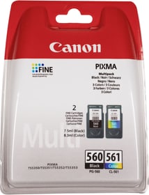 Canon PG-560/CL-561 Multipack noir/couleur cartouche d'encre PG-560/CL-561 Multipack noir/couleur cartouche d'encre Canon 798563500000 Photo no. 1
