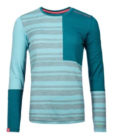 185 Rock‘n‘Wool Longsleeve Maillot à manches longues Ortovox 466122600644 Taille XL Couleur turquoise Photo no. 1