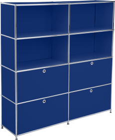 FLEXCUBE Regal FLEXCUBE Regal 401815120440 Grösse B: 152.0 cm x T: 40.0 cm x H: 155.5 cm Farbe Blau Bild Nr. 1