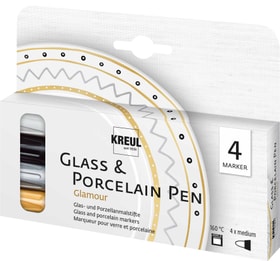 Glass & Porcelain Pen Glamour, 4er-Set Glasstift + Porzellanstift 666788500000 Bild Nr. 1