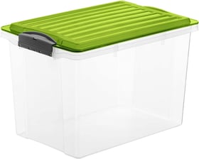 Rotho COMPACT Aufbewahrungsbox 19l mit Deckel, Kunststoff (PP) BPA-frei, grün/transparent, A4 Aufbewahrungsbox COMPACT Aufbewahrungsbox 19l mit Deckel, Kunststoff (PP) BPA-frei, grün/transparent, A4 Aufbewahrungsbox Rotho 604055900000 Bild Nr. 1
