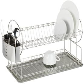 Égouttoir à vaisselle Exclusif Duo acier inoxydable WENKO 675420800000 Photo no. 1