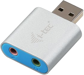 i-Tec USB Metal Mini Audio Adapter USB Metal Mini Audio Adapter i-Tec 785300147214 Bild Nr. 1