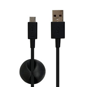 PORT Charge & Sync micro USB Kabel 1.2m schwarz Kabel Port Design 798222500000 Bild Nr. 1