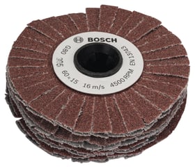 Schleifwalze (flexibel) SW Bosch 616651300000 Abmessungen 15 mm Körnung K80 Bild Nr. 1