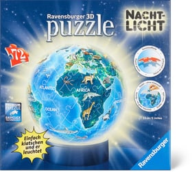 Puzzle 3D Erde Nachtlicht Puzzle Ravensburger 748971000000 Bild Nr. 1