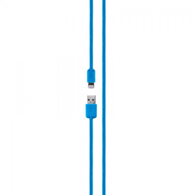 XQISIT 17956 Cotton Charge & Sync Lightning blu Cavo 17956 Cotton Charge & Sync Lightning blu Cavo XQISIT 798202600000 N. figura 1