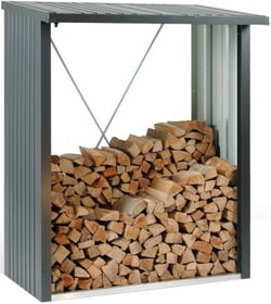 Scaffale per la legna Wood Stock 150 Scaffale per la legna Biohort 647244000000 Colore Grigio Quartz-Metallico N. figura 1