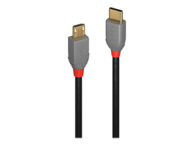 USB 2.0  Typ C - Micro-B Kabel, Anthra Line 0.5m Kabel LINDY 785300141593 Bild Nr. 1