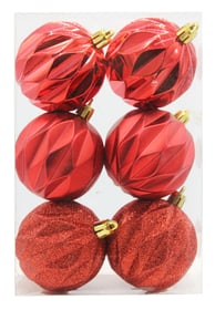 Boules de Noël Décorations de sapin Geroma 657920700000 Couleur Rouge Taille ø: 6.0 cm Photo no. 1