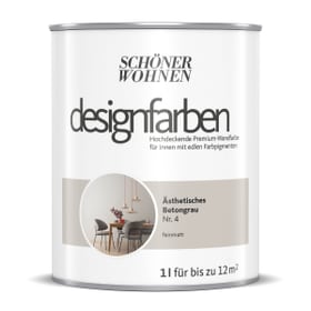 Schöner Wohnen Designfarbe Betongrau 1 l Wandfarbe Designfarbe Betongrau 1 l Wandfarbe Schöner Wohnen 660991600000 Inhalt 1.0 l Bild Nr. 1