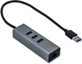USB 3.0 Metal 3 Port + Gigabit Ethernet USB Hub i-Tec 785300147230 Photo no. 1