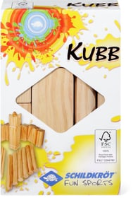 Schildkröt-Funsports Kubb, jeu d’échecs et jeu de quille Viking grand modèle en bois (FSC®)