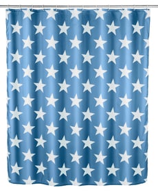 WENKO Duschvorhang Stella dunkelblau Anti-Schimmel Duschvorhang Stella dunkelblau Anti-Schimmel WENKO 674010700000 Farbe Dunkelblau Grösse 180x200cm Bild Nr. 1