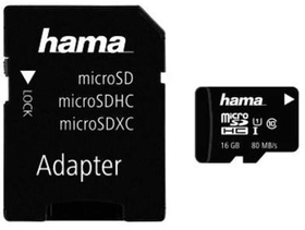 16GB Class 10 UHS-I 80MB / s + Adapter / Mobile Micro SD Hama 785300172192 Bild Nr. 1