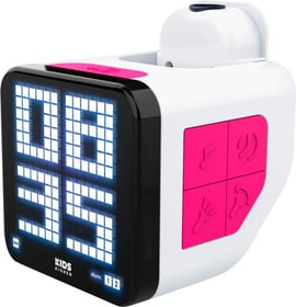 Acquistare Bigben Retro Cube – bianco / rosa Sveglia per bambini