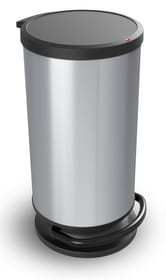 Rotho PASO poubelle 30 L argent met. PASO poubelle 30 L argent met. Rotho 674152500000 Photo no. 1