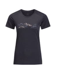 Crosstrail Graphic T-shirt de trekking Jack Wolfskin 467552000622 Taille XL Couleur bleu foncé Photo no. 1