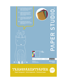 Transparentpapier farbig 20 x 30 cm, 10 Blatt Transparentpapier 667033000000 Bild Nr. 1