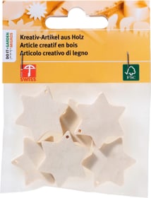 Legna Creativa Stern klein FSC® 6Stk. Stern klein FSC® 6Stk. Legna Creativa 664016300000 Bild Nr. 1
