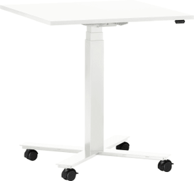 FLEXCUBE Tavolo da riunione regolabile in altezza senza batteria 401933900000 Dimensioni L: 70.0 cm x P: 70.0 cm x A: 66.5 cm Colore Bianco N. figura 1