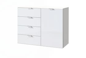 ORSON Kommode ORSON Kommode 404483200000 Grösse B: 100.0 cm x T: 42.0 cm x H: 80.0 cm Farbe Weissglas satiniert Bild Nr. 1