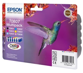 Epson T080740 Multipack CMYB/lC/lM Stylus Phot Tintenpatrone T080740 Multipack CMYB/lC/lM Stylus Phot Tintenpatrone Epson 796014400000 Bild Nr. 1
