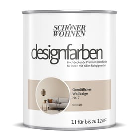 Designfarbe Wollbeige 1 l Wandfarbe Schöner Wohnen 660991900000 Inhalt 1.0 l Bild Nr. 1