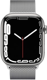Watch Series 7 GPS + Cellular, 45mm Stainless Steel Silver Milanese Smartwatch Apple 785300162443 Bild Nr. 1
