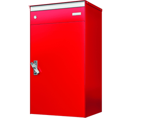 Boîtes-aux-lettres avec casier verroillable pour colis s:box 17 rouge feu/rouge feu